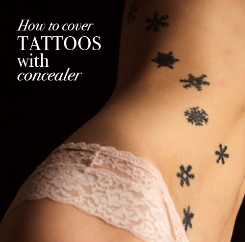 Covering up tattoos with concealer- the make up artist way